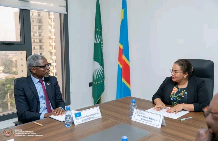 RDC : Thérèse Kayikwamba Wagner échange avec Damien Mama sur la situation humanitaire dans l’Est