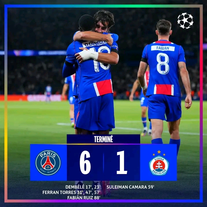 Ligue des champions : Classement après la 1re journée, PSG leader, Real et Barça sous pression