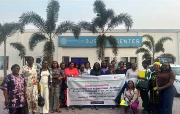 Leadership féminin : 18 Femmes Journalistes formées au management et à l’IA à Kinshasa