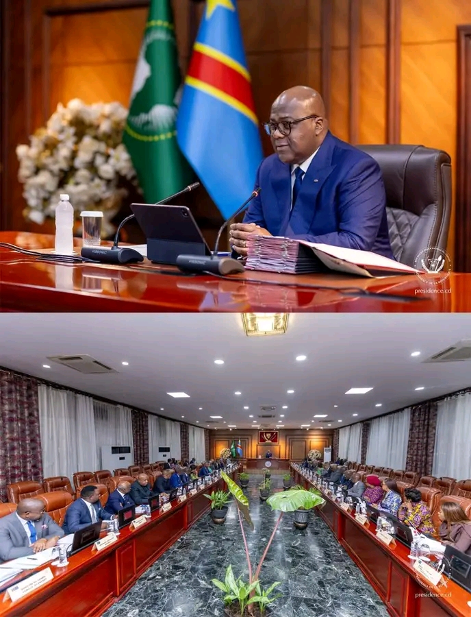 RDC : Félix Tshisekedi préside la 98e réunion du Conseil des ministres sur la sécurité, la diplomatie et la réforme foncière