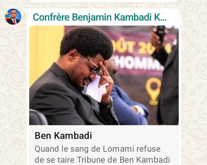 Lomami : entre le glaive de la justice et le lien du sang face à l’épreuve de Constant Mutamba [ Tribune de Ben Kambadi ]